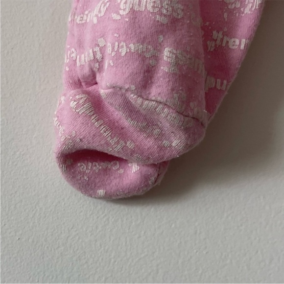 Guess baby light pink footie. Size 6-9 Months - Picture 7 of 8